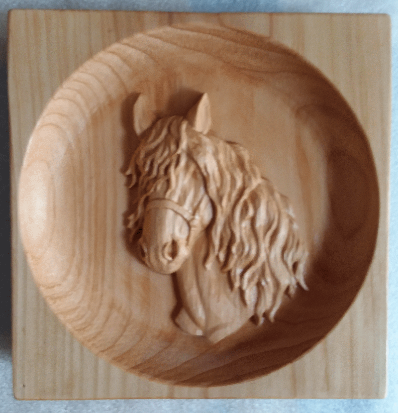 Horse with Flowing Mane